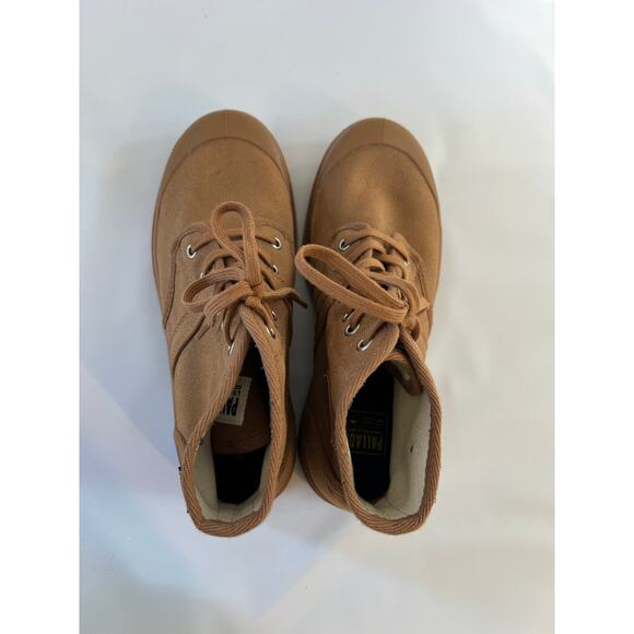 Palladium Pallabrousse Lace Up Boots Mens Size 8.5 Tan Brown Utility Outdoor - Picture 7 of 13